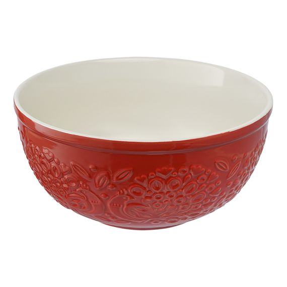 Миска для смешивания Birds of Paradise, 4,2 л, красная, Liberty Jones, изображение 2