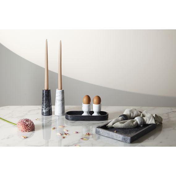 Подсвечник Marm, 15 см, черный мрамор, Liberty Jones, изображение 2