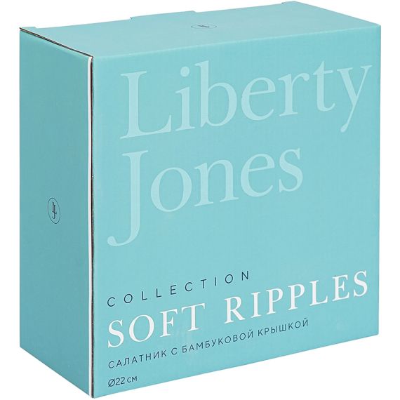 Салатник с бамбуковой крышкой Soft Ripples, Dual Glazing, ?22 см, Liberty Jones, изображение 8