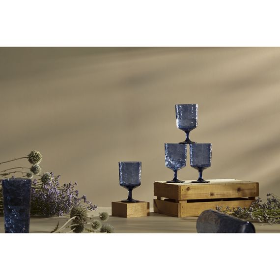 Набор бокалов для вина Arctic, 280 мл, синий, 4 шт., Liberty Jones, изображение 2