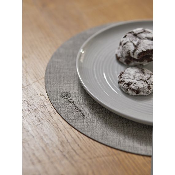 Набор из 4-х сервировочных салфеток Leanera, d 35 см, серые, Liberty Jones, изображение 8