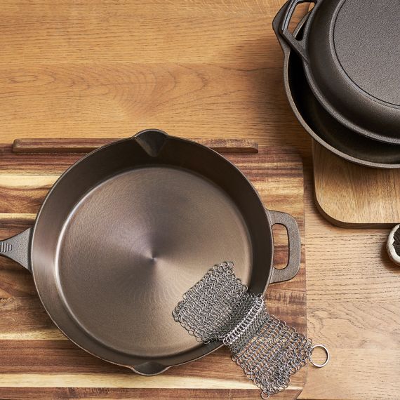 Губка кольчужная для чистки чугуна и нержавеющей стали, 20х15 см, Liberty Jones, изображение 3