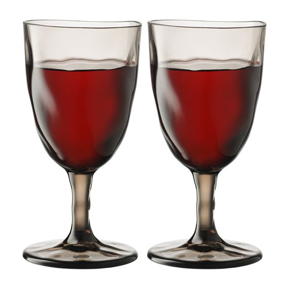 Набор бокалов для вина Hollow, 430 мл, серо-коричневый, 4 шт., Liberty Jones, изображение 9