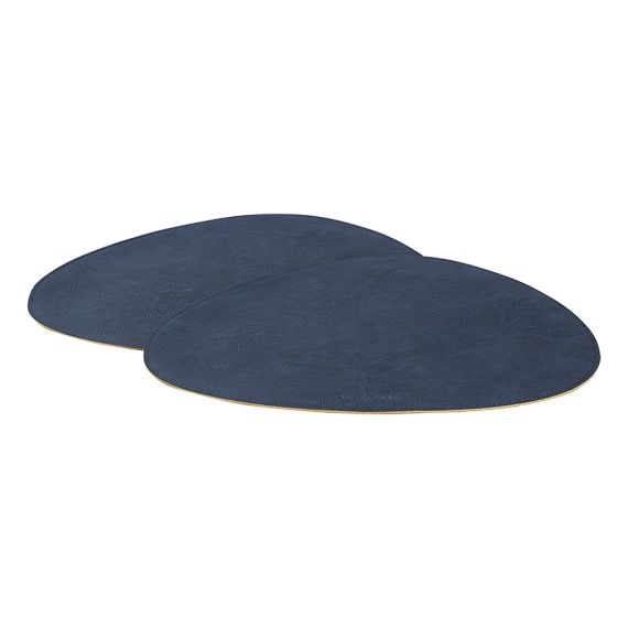 Набор из 4-х двухсторонних сервировочных салфеток Drop, 33х41 см, синий/коричневый, Liberty Jones, изображение 7