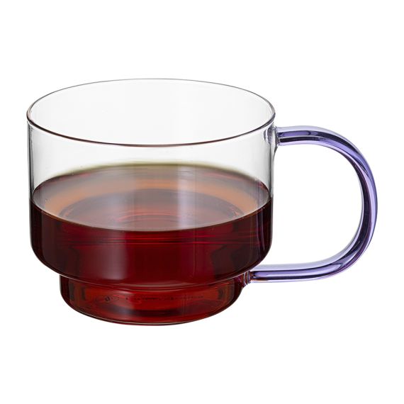 Набор кружек Orb, 400 мл, прозрачные/фиолетовые, 2 шт., Liberty Jones, изображение 7