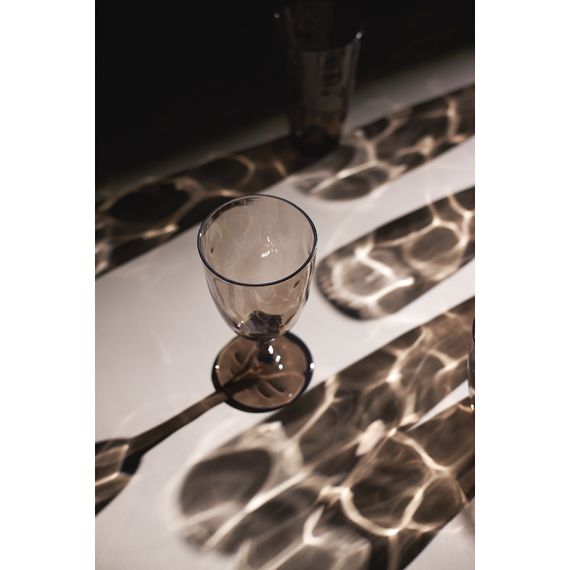 Набор бокалов для вина Hollow, 430 мл, серо-коричневый, 4 шт., Liberty Jones, изображение 2