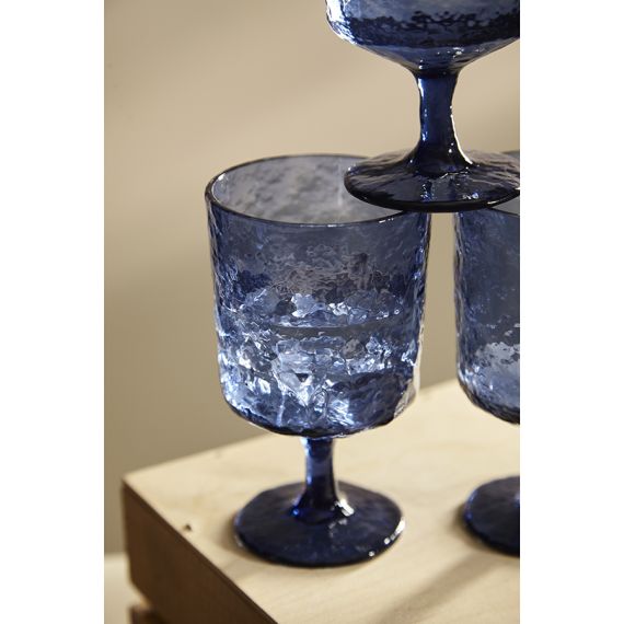 Набор бокалов для вина Arctic, 280 мл, синий, 4 шт., Liberty Jones, изображение 4