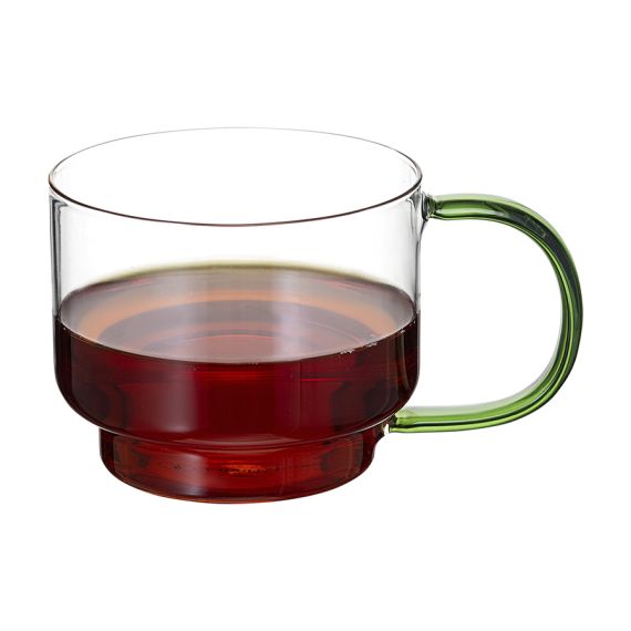 Набор кружек Orb, 400 мл, прозрачные/зеленые, 2 шт., Liberty Jones, изображение 8