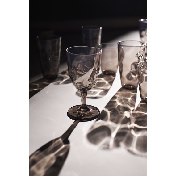 Набор бокалов для вина Hollow, 430 мл, серо-коричневый, 4 шт., Liberty Jones, изображение 3