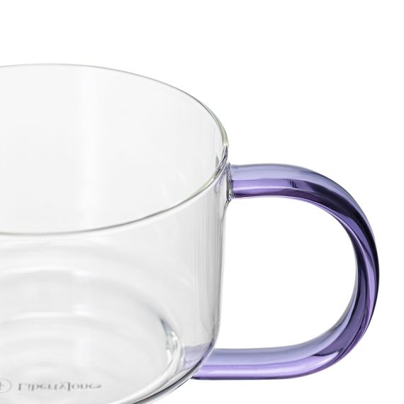 Набор кружек Orb, 400 мл, прозрачные/фиолетовые, 2 шт., Liberty Jones, изображение 8