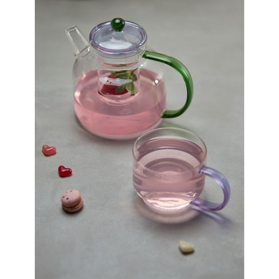 Набор кружек Orb, 400 мл, прозрачные/фиолетовые, 2 шт., Liberty Jones, изображение 4