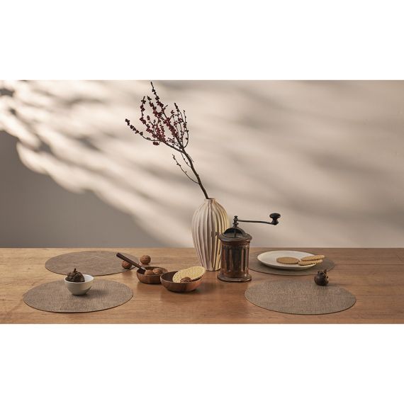 Набор из 4-х сервировочных салфеток Leanera, d 35 см, песочные, Liberty Jones, изображение 4