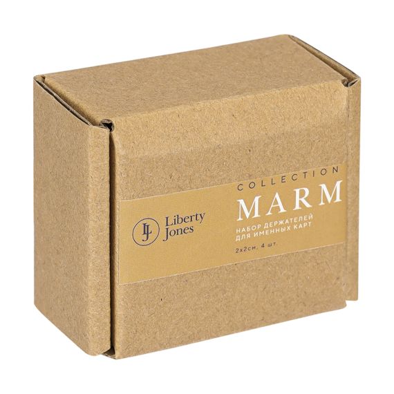 Набор держателей для именных карт Marm, белый мрамор, 4 шт., Liberty Jones, изображение 3