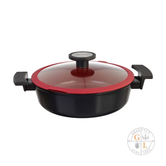 Жаровня со стеклянной крышкой для индукционных плит De Chef 2,7 л, 24 см, Neoflam