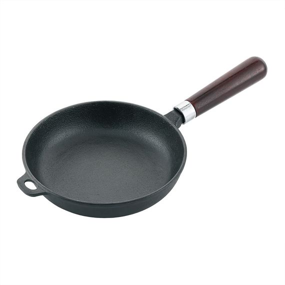 Сковорода чугунная с деревянной ручкой d 20 cм, P.L. Proff Cuisine