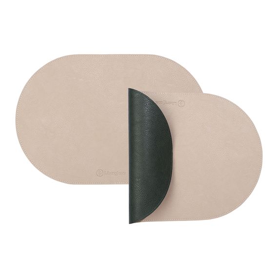 Набор из 4-х двухсторонних сервировочных салфеток Pool, 30х45 см, зеленый/бежевый, Liberty Jones, изображение 2