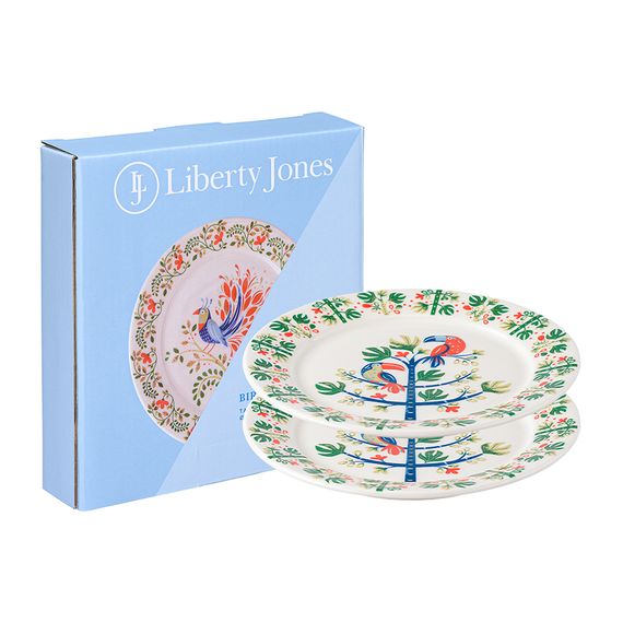 Набор тарелок Toucan из коллекции Birds of Paradise в подарочной упаковке, d 18 см, 2 шт., Liberty Jones