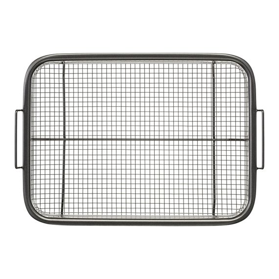 Противень для запекания с решеткой-гриль Roast Masters, 25х33 см, черный, Liberty Jones, изображение 13