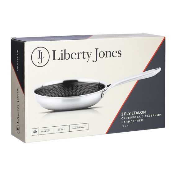 Сковорода 3Ply Etalon с лазерным напылением, d 24 см, Liberty Jones, изображение 16