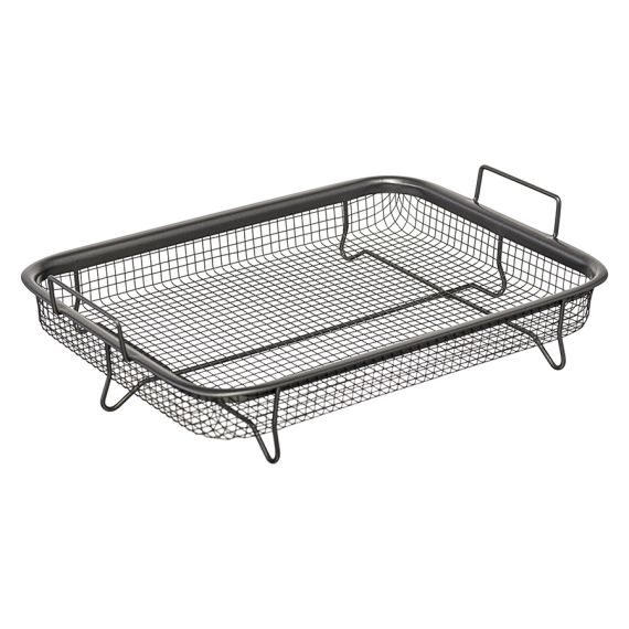 Противень для запекания с решеткой-гриль Roast Masters, 25х33 см, черный, Liberty Jones, изображение 12
