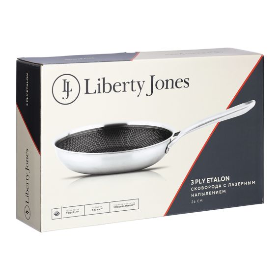 Сковорода 3Ply Etalon с лазерным напылением, d 26 см, Liberty Jones, изображение 16