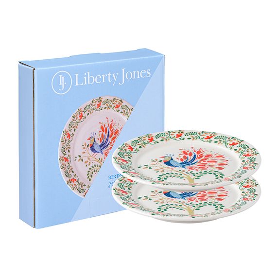 Набор тарелок Fantail Bird из коллекции Birds of Paradise в подарочной упаковке, d 18 см, 2 шт., Liberty Jones
