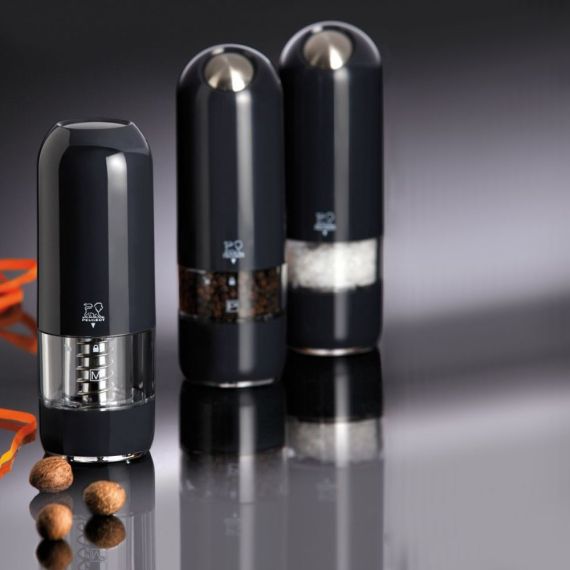 Набор электрических мельниц для соли и перца 17см, серый, ALASKA PEUGEOT, Франция, изображение 8