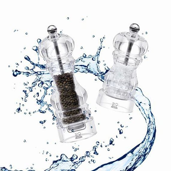 Набор мельниц для перца и соли 18см, акрил, три степени помола, NANCY PEUGEOT, Франция, изображение 6