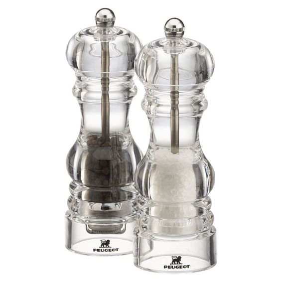 Набор мельниц для перца и соли 12см, акрил, три степени помола, NANCY PEUGEOT, Франция, изображение 8
