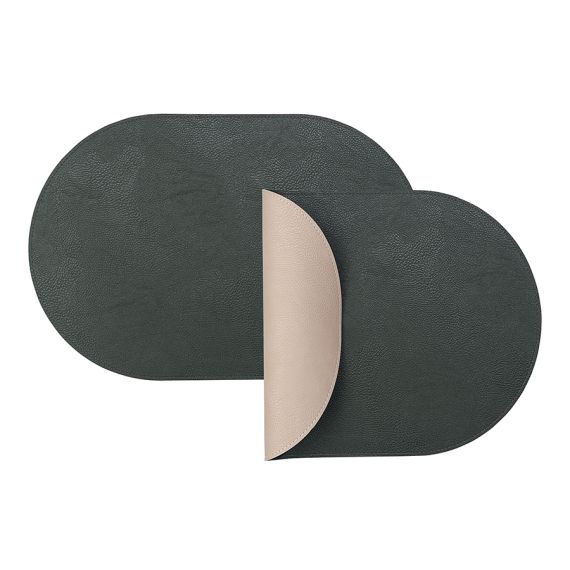 Набор из 4-х двухсторонних сервировочных салфеток Pool, 30х45 см, зеленый/бежевый, Liberty Jones, изображение 3