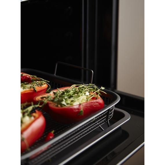 Противень для запекания с решеткой-гриль Roast Masters, 25х33 см, черный, Liberty Jones, изображение 7