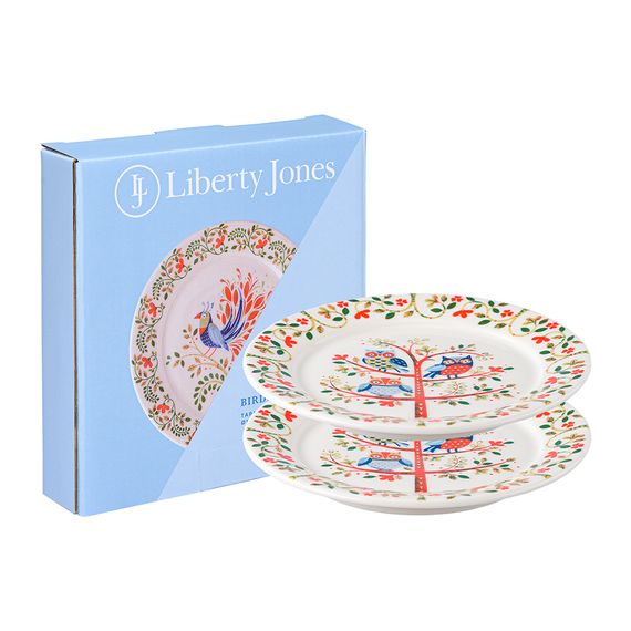 Набор тарелок Owl из коллекции Birds of Paradise в подарочной упаковке, d 18 см, 2 шт., Liberty Jones