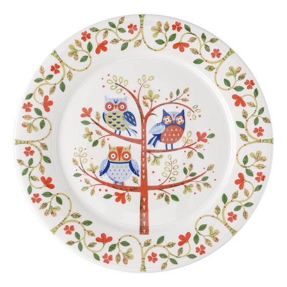 Набор тарелок Owl из коллекции Birds of Paradise в подарочной упаковке, d 28 см, 2 шт., Liberty Jones, изображение 6