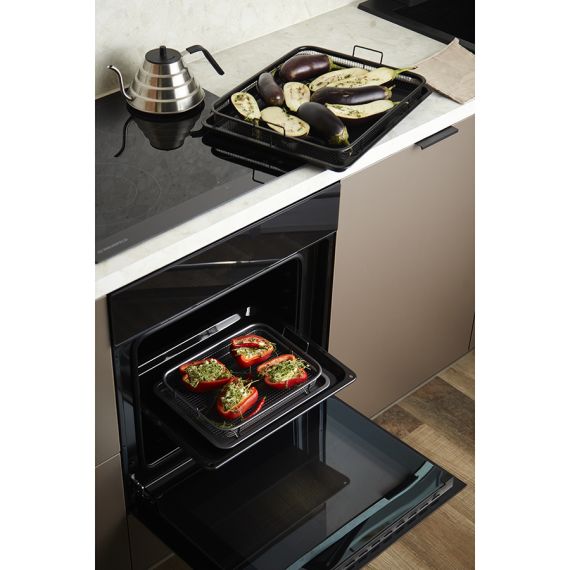 Противень для запекания с решеткой-гриль Roast Masters, 25х33 см, черный, Liberty Jones, изображение 2