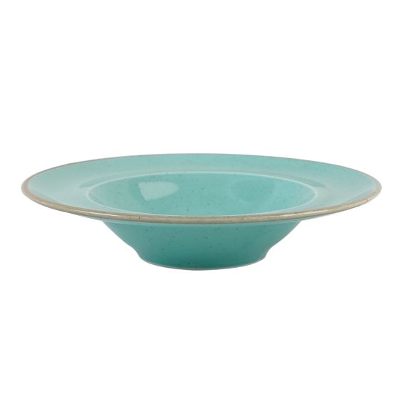 Тарелка глубокая 26 см с полями, Seasons Бирюзовый, Porland, изображение 3