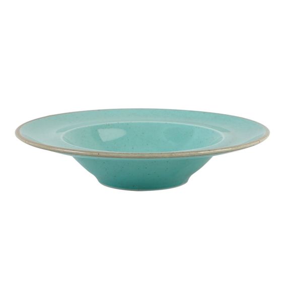 Тарелка глубокая 26 см с полями, Seasons Бирюзовый, Porland, изображение 2