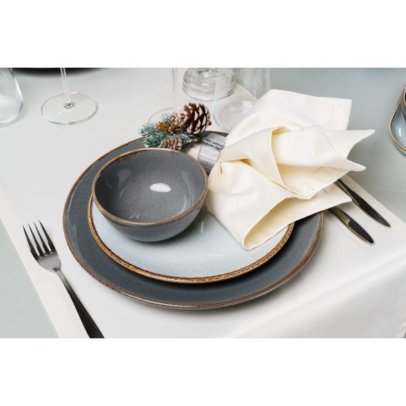 Тарелка прямоугольная 31*18 см, Seasons Темно-серый, Porland, изображение 34