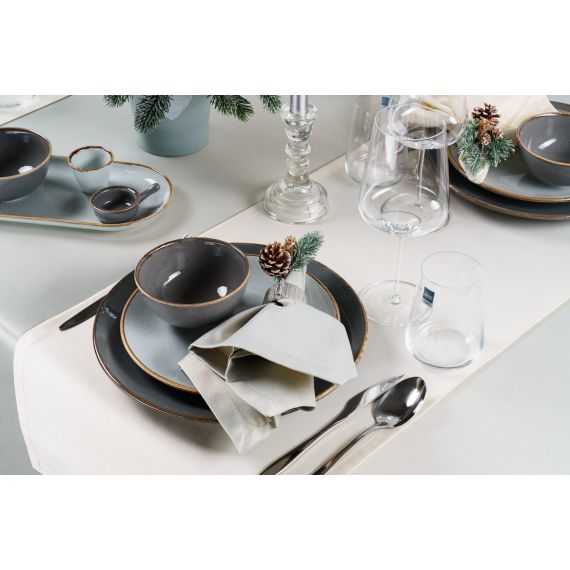 Тарелка прямоугольная 31*18 см, Seasons Темно-серый, Porland, изображение 37