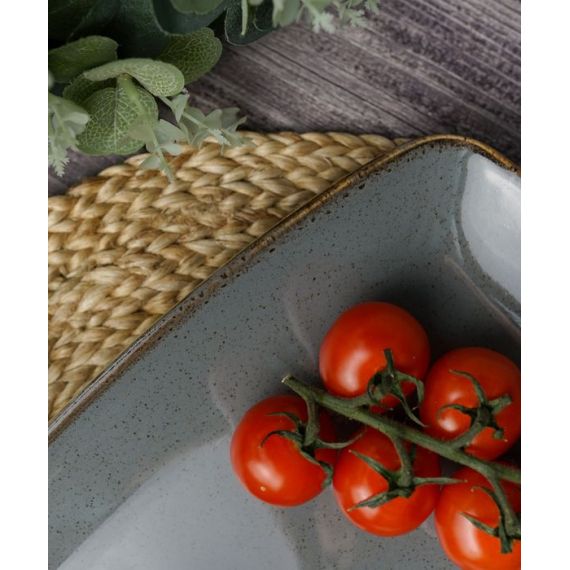 Тарелка прямоугольная 31*18 см, Seasons Темно-серый, Porland, изображение 5