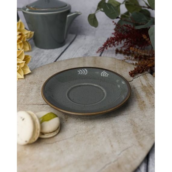 Блюдце 16 см, Seasons Темно-серый, Porland, изображение 3