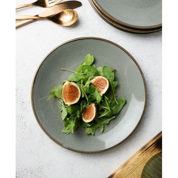 Тарелка 24 см безбортовая, Seasons Темно-серый, Porland, изображение 29