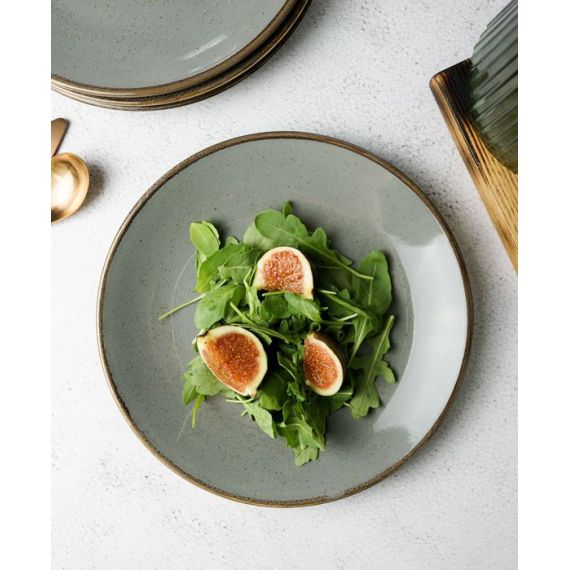 Тарелка 24 см безбортовая, Seasons Темно-серый, Porland, изображение 12