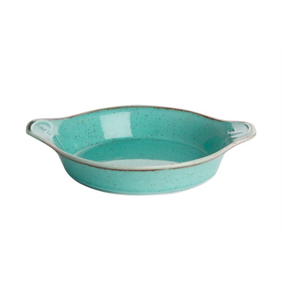 Форма для запекания d 21 см h 5,5 см (L c ручками 27 см), Seasons Бирюзовый, Porland, изображение 3