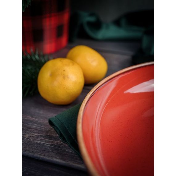 Салатник полуглубокий d 22 см h 4 см 835 мл, Seasons Красный, Porland, изображение 2