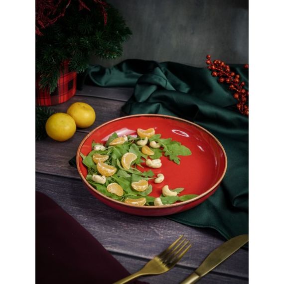 Салатник полуглубокий d 22 см h 4 см 835 мл, Seasons Красный, Porland, изображение 7