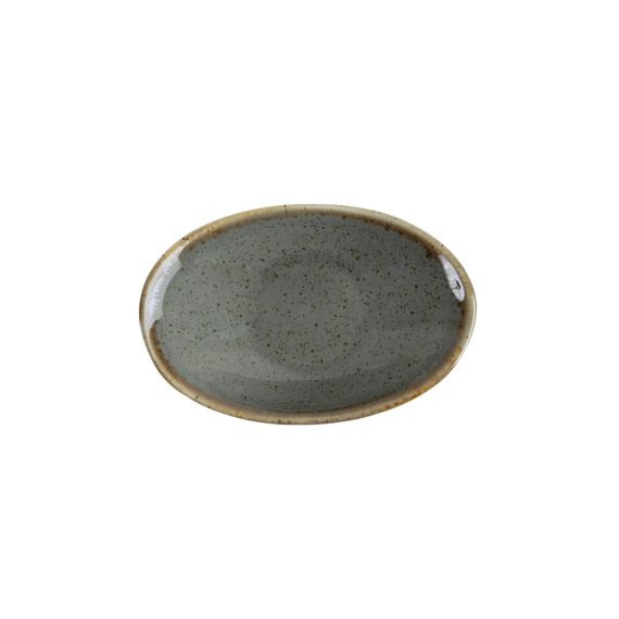 Соусник овальный 7х11 см, Seasons Темно-серый, Porland, изображение 4
