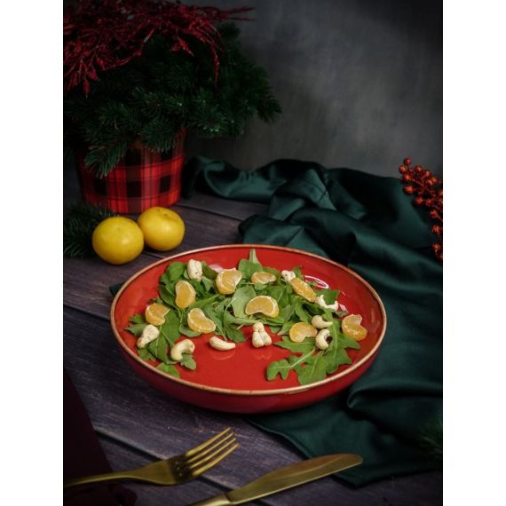 Салатник полуглубокий d 22 см h 4 см 835 мл, Seasons Красный, Porland, изображение 5