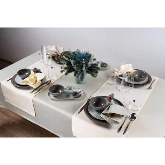 Салатник полуглубокий d 17 см h 4 см 415 мл, Seasons Темно-серый, Porland, изображение 7