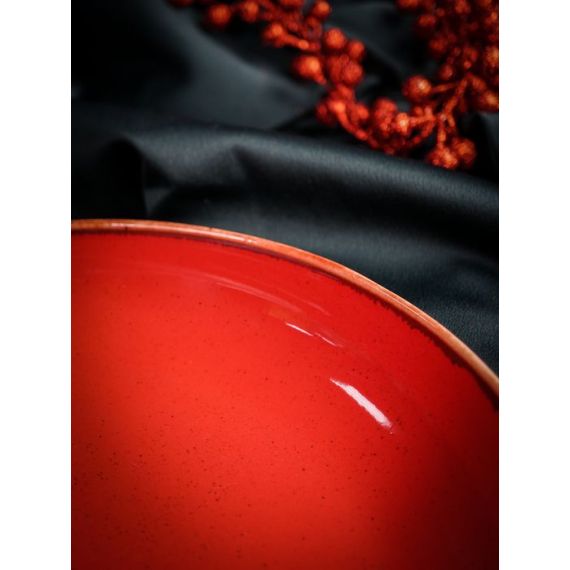 Салатник полуглубокий d 22 см h 4 см 835 мл, Seasons Красный, Porland, изображение 4