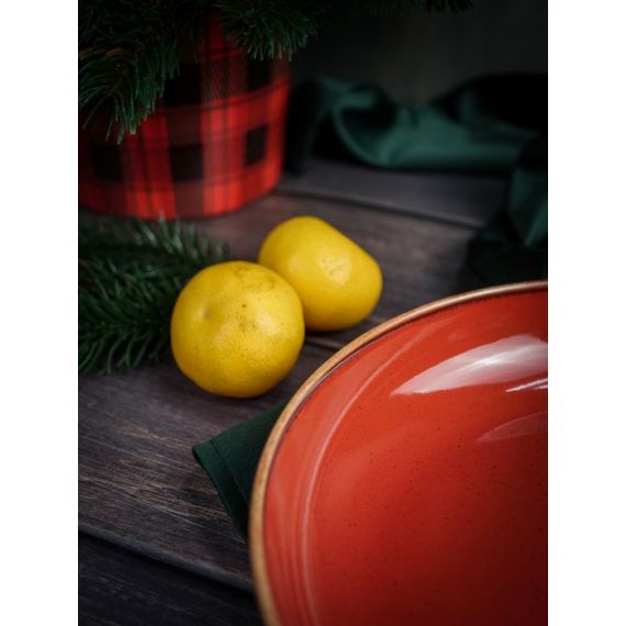 Салатник полуглубокий d 22 см h 4 см 835 мл, Seasons Красный, Porland, изображение 3